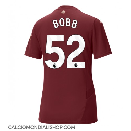 Maglie da calcio Manchester City Oscar Bobb #52 Terza Maglia Femminile 2024-25 Manica Corta